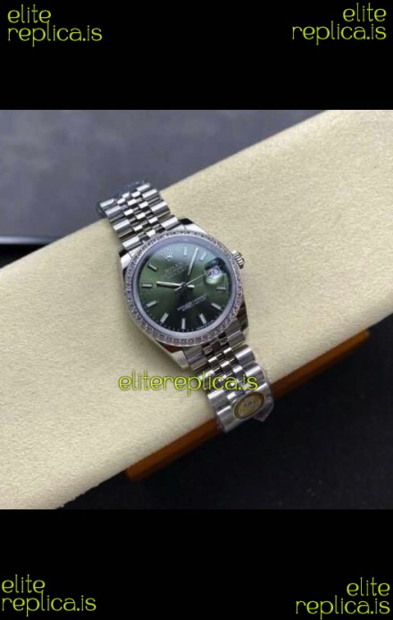 Rolex Super Clone Datejust 31MM Green Dial Jubilee Super Clone Watch
