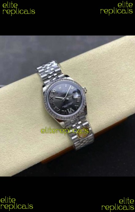 Rolex Super Clone Datejust 31MM Grey Dial Jubilee Super Clone Watch