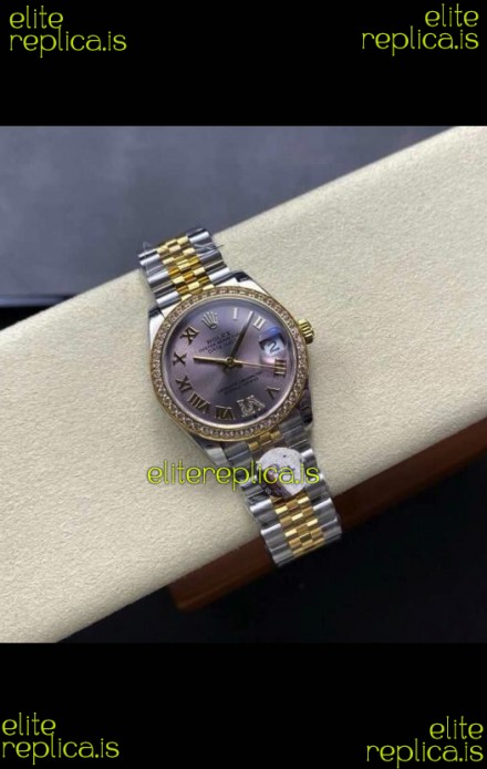 Rolex Super Clone Datejust 31MM Grey Dial Yellow Gold Super Clone Watch 