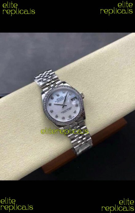 Rolex Super Clone Datejust 31MM Pearl Dial Steel Case Super Clone Watch 