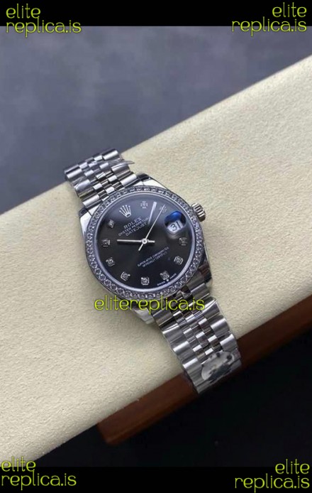 Rolex Super Clone Datejust 31MM Grey Dial Steel Case Super Clone Watch 
