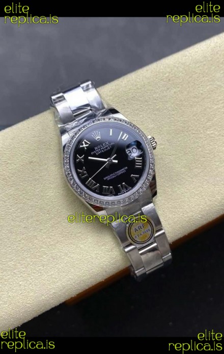 Rolex Super Clone Datejust 31MM Black Roman Dial Super Clone Watch