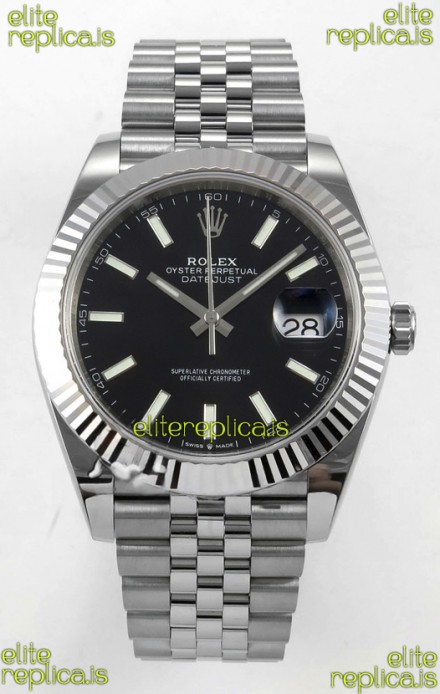 Datejust Super Clone 126334 Black Dial 41MM FREE SPRUNG MVMNT 3235 Watch 
