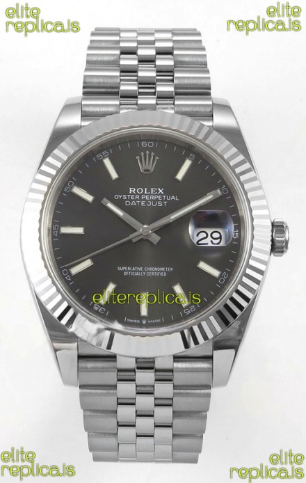 Datejust Super Clone 126334 Grey Dial 41MM FREE SPRUNG MVMNT 3235 Watch 
