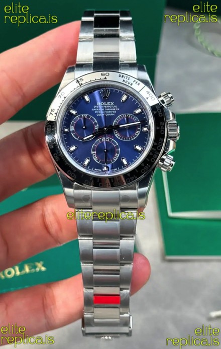Rolex Daytona 126509 Blue Dial Stick Markers FREE SPRUNG MVMT Super Clone Watch 