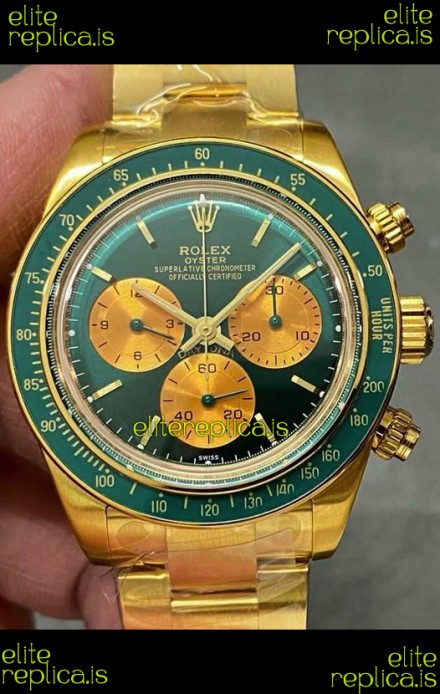 Rolex Daytona 116508 Artisans de Geneve "Honey Green Challenge" Swiss Replica Watch 