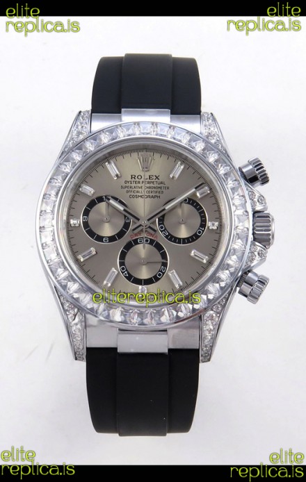Rolex Daytona 126539TBR FREE SPRUNG MVMNT Grey Dial Super Clone Watch 