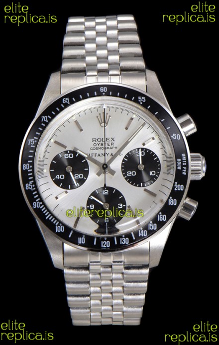 Rolex Daytona Paul Newman 37MM Tiffany & Co Steel Dial Manual Wind Super Clone Watch 