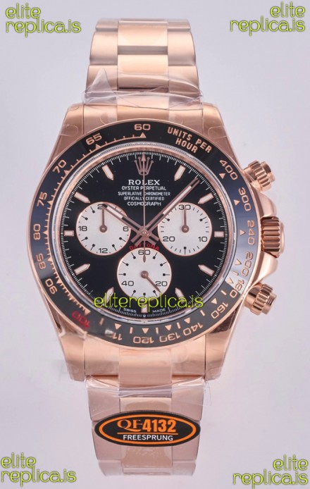 Rolex Daytona 126525 Le Mans Rose Gold FREE SPRUNG MVMT Super Clone Watch 