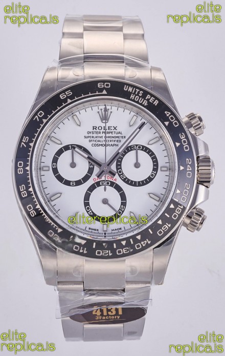 Rolex Daytona 126500 White Dial Stick Markers FREE SPRUNG MVMT Super Clone Watch 
