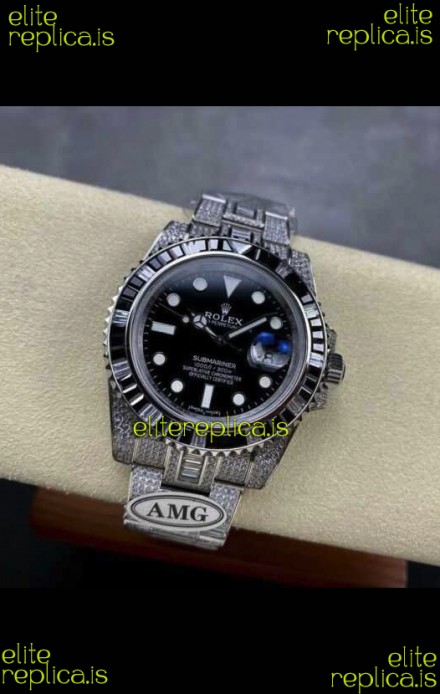 Rolex Submariner 116610 Iced Out Edition 15 Swiss Replica Watch 