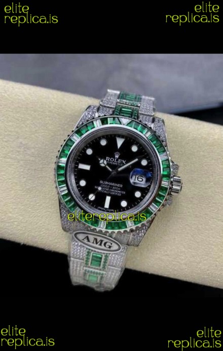 Rolex Submariner 116610 Iced Out Edition 16 Swiss Replica Watch 