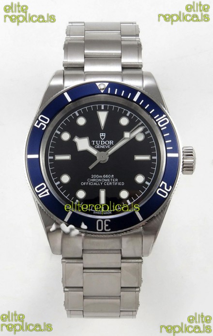 Tudor Black Bay 41 Black Dial Blue Bezel Oyster Super Clone Watch 