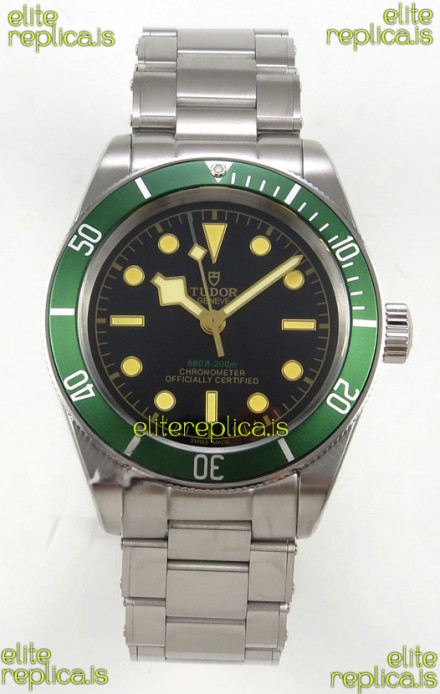 Tudor Black Bay 41 Black Dial Green Bezel Oyster Super Clone Watch 