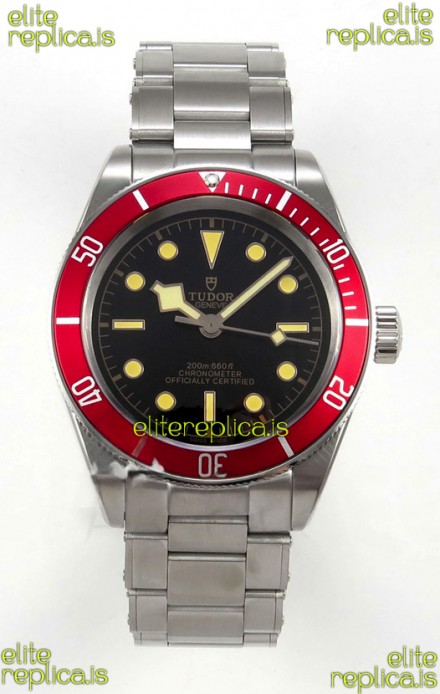 Tudor Black Bay 41 Black Dial Red Bezel Oyster Super Clone Watch 
