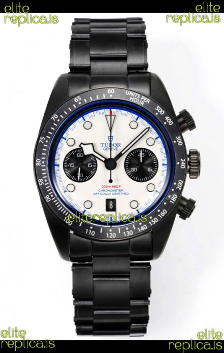 Tudor Heritage Black Bay Chrono White Dial Super Clone Watch 41MM