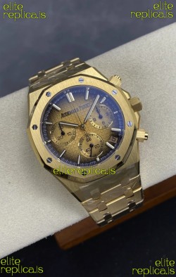 Royal Oak Chrono 26240 Yellow Gold Smoked Dial Super Clone Watch