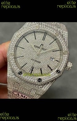 Royal Oak 15400 Iced Out Super Clone Edition 6 Super Clone Watch 