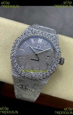 Royal Oak 15400 Iced Out Super Clone Edition 8 Super Clone Watch 