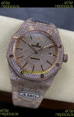 Royal Oak 15400 Iced Out Super Clone Edition 9 Super Clone Watch 