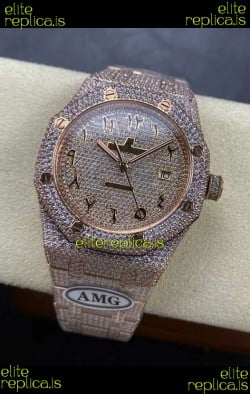 Royal Oak 15400 Iced Out Super Clone Edition 10 Super Clone Watch 