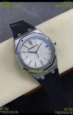 Royal Oak 15510 41mm Steel White Dial Super Clone Watch 