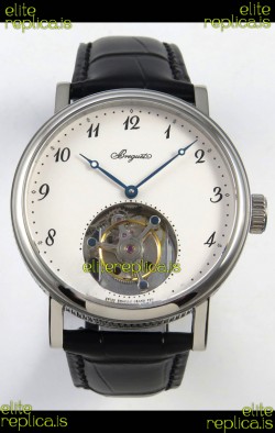 Breguet Classique Tourbillon Stainless Steel Numerals Dial Super Clone Watch 