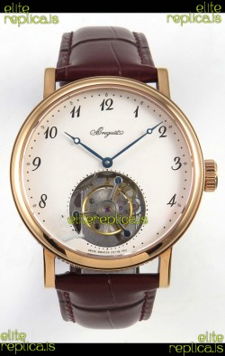 Breguet Classique Tourbillon Rose Gold Numerals Dial Super Clone Watch 