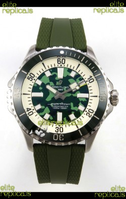 SuperOcean 46 E10379D31L1S1 Super Diver Green CAMO Super Clone Watch 