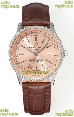 Navitimer Automatic 36 Champange Dial Steel Casing Super Clone Watch 