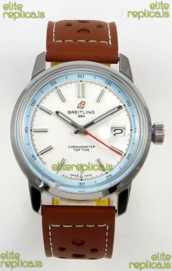 Top Time B31 38mm White Dial Red Seconds Hands Super Clone Watch 
