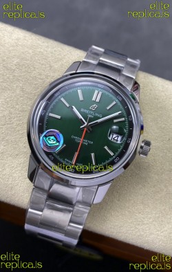 Top Time B31 38mm Green Dial Steel Strap Super Clone Watch 