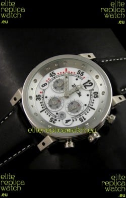 B.R.M.0011G6 Japanese Replica Quartz Watch in White Dial
