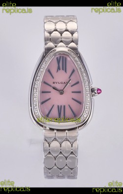 Serpenti Seduttori Pink Pearl dial in Steel Casing Super Clone Watch