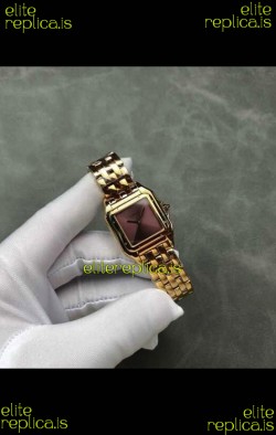 PANTHERE de Cartier 27MM Red Dial Super Clone Watch 