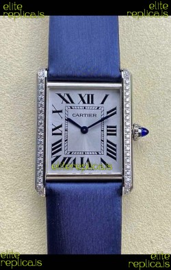 Cartier Tank Louis 25MM Swiss Quartz Movement Blue Strap 