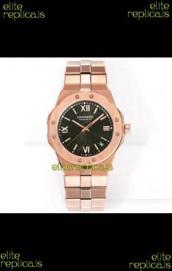Chopard Alpine Eagle Rose Gold Brown Dial Super Clone Replica Watch