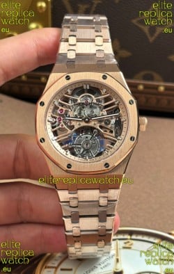 Audemars Piguet Royal Oak Super Clone Tourbillon 26735 Rose Gold Watch 