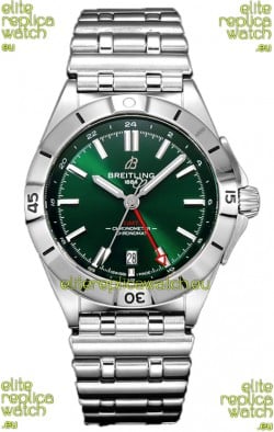 Breitling Chronomat Automatic GMT 40 Green Dial 1:1 Mirror Swiss Replica Watch 