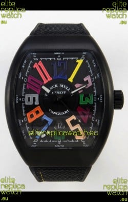 Franck Muller Super Clone Vanguard V45 Racing Carbon Watch in Nylon Strap