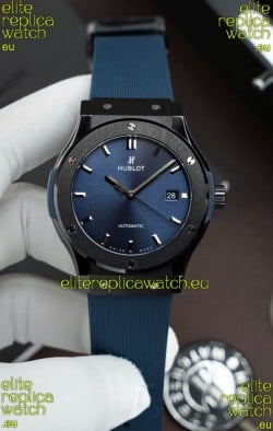 Hublot Classic Fusion Ceramic Casing Blue Dial Super Clone Swiss Replica 42MM