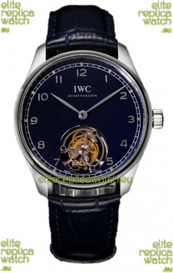 IWC Portugieser IW5458 Hand-Wound Genuine Tourbillon Steel Swiss Replica Watch 