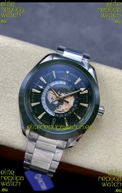 Omega Seamaster Aquaterra 150M Worldtimer Black Dial 1:1 Mirror Replica Watch