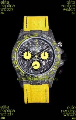 Rolex Daytona DiW Forged Cabon Casing 1:1 Mirror Replica Black Carbon Dial