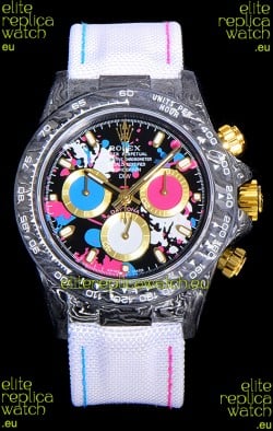 Rolex Daytona DiW Motley Lady Unique Forged Carbon Casing Swiss Replica Watch