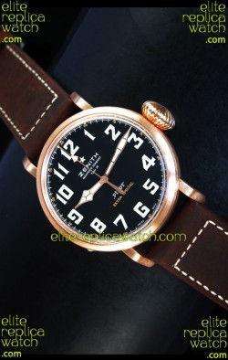 Zenith Pilot Type 20 Extra Special Edition Yellow Gold Swiss 1:1 Mirror Replica Watch 