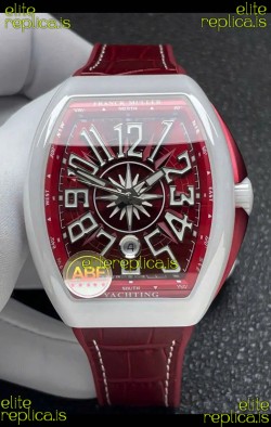 Franck Muller Vanguard Yachting White Ceramic Super Clone Watch 
