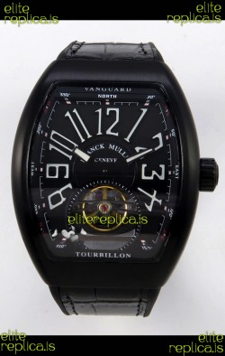 Franck Muller V45 Tourbillon Black DLC Super Clone Watch 