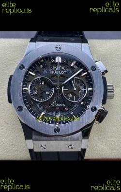 Hublot Classic Fusion Chronograph Stainless Steel Skeleton Super Clone Watch 