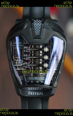 Hublot MP-05 La Ferrari Black Titanium Casing Hyper Clone Watch 
